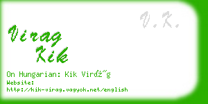 virag kik business card